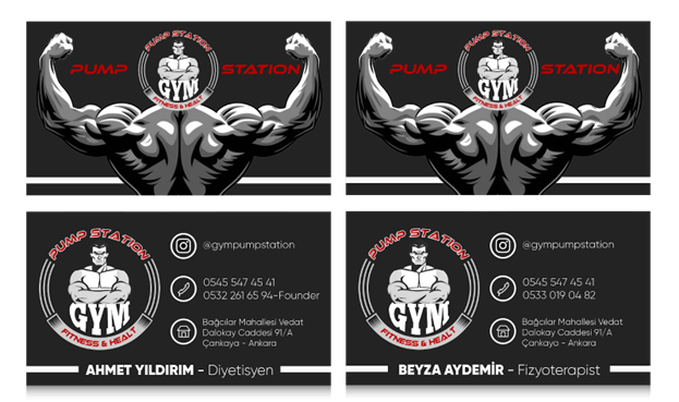 Pump Station Gym Kartvizit